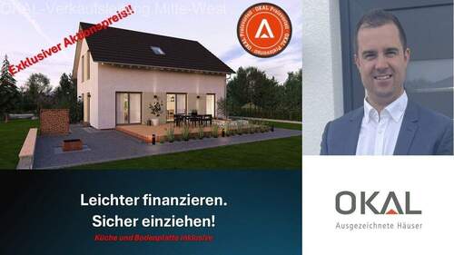 Bild 1 - AKTION !!! KLASSISCHER GRUNDRISS - GROSSZÜGIGES HAUS - Malervorbereitet inkl. Grundstück