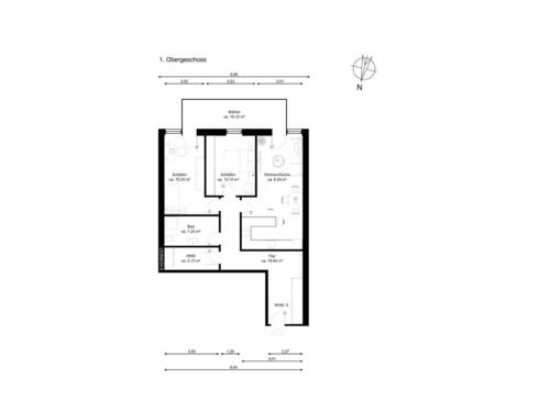 1. Obergeschoss Whg. 5 - 