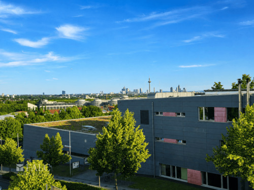 Blick vom Balkon - 3 Zimmer Etagenwohnung in Frankfurt am Main