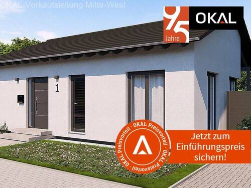 Bungalow Spezial 1 Aktion - Eleganter Bungalow mit offenem Wohnkonzept. Mit Wohnkeller.