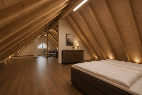 Möglicher Masterbedroom im DG - visualisiert - 