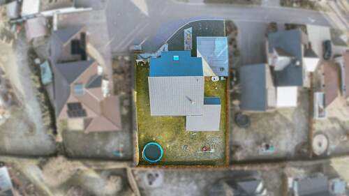 Einfamilienhaus von oben - 