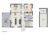 Grundriss EG visualisiert - 