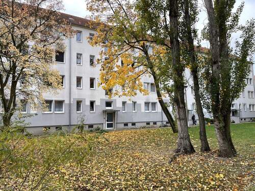 Außenansicht - Wohnen im Erdgeschoss - Wir sanieren für Sie eine 2-Raumwohnung ohne Balkon in Wolfen-Nord !