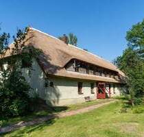 Landhaus unter Reet, teilsaniert, am See, inkl. Ferienwohnung, Stallungen, Weiden und Wald. - Witzin