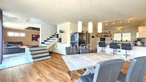 Wohnbereich, Essecke & Küche - 