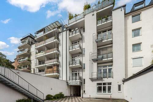 Rückansicht - 3 Zimmer Etagenwohnung zum Kaufen in Düsseldorf