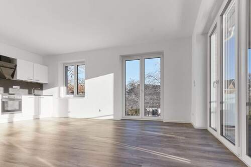 Wohnzimmer - Etagenwohnung mit 88,70 m&sup2; in Achim zum Kaufen
