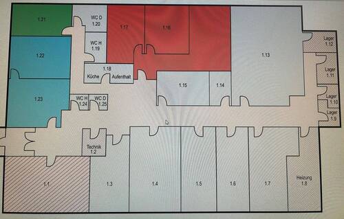 Mietfläche Raum 1.5, 1.6, 1.7 - 