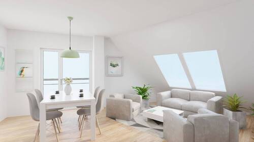 Wohnen/Essen - 5% AfA! Exklusive Neubau-DG-Wohnung mit atemberaubendem Ausblick – im Herzen von Stuttgart-Degerloch