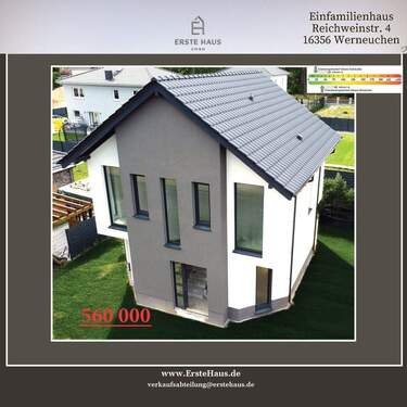 Bild 1 - Modernes Einfamilienhaus Neubau - 123 m², 4 SZ, 2 Bäder, A+, provisionsfrei