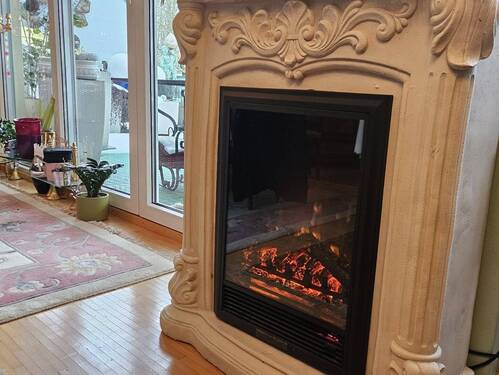 Elektrischer Kaminofen - 2 Zimmer Etagenwohnung in Bad Kissingen