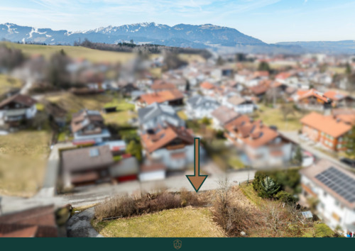Nagelfluhkettenblick (nach Norden) - Grundstück in Sonthofen zum Kaufen