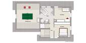 Grundriss Wohnung 02 - Dachgeschoss - 