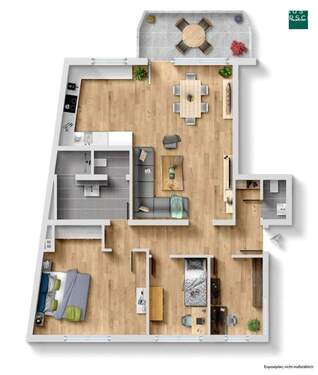 Plan vor dem Umbau der Küche - 