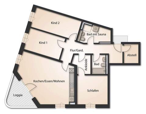 Wohnung 2,5,8,11,14 - 