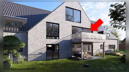 Außenansicht - 3-Zimmer-Neubauwohnung mit Balkon - energieeffizient & elegant