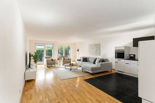 Wohnzimmer - Etagenwohnung mit 140,00 m&sup2; in Aachen zum Kaufen
