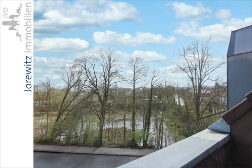 004 - Balkon Ausblick Stauteiche - Etagenwohnung mit 67,20 m&sup2; in Bielefeld zur Miete