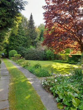 Garten nach Süden mit Schatten - 5 Zimmer Einfamilienhaus zum Kaufen in Wohltorf