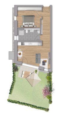 ETWE A1.0.01. - Etagenwohnung mit 52,70 m&sup2; in Stutensee zum Kaufen