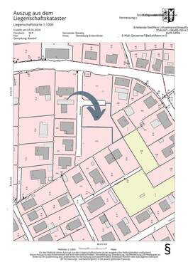 Flurkarte Bäckergang 3 - 2 Zimmer Etagenwohnung zum Kaufen in Rieseby