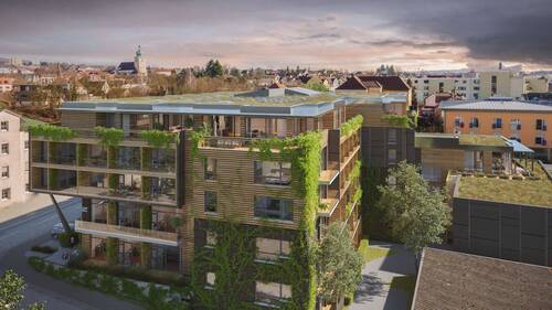 Westansicht - Etagenwohnung mit 40,70 m² in Amberg zum Kaufen