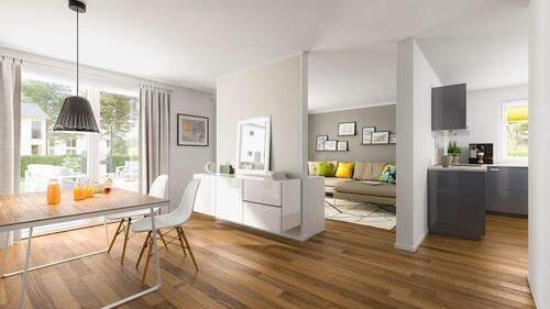 Aura-125-Wohnzimmer-2 - 4 Zimmer Einfamilienhaus in Gütersloh