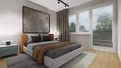 Schlafzimmer - Renovierte Wohnung mit Balkon und Gartenmitnutzung