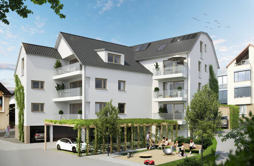 Hausansicht vom Garten.jpg - 3 Zimmer Etagenwohnung in Stuttgart