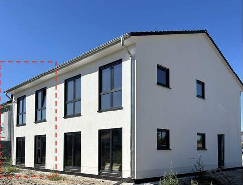 Aktueller Baustatus 1/2 - 8 Zimmer Doppelhaushälfte in Barleben
