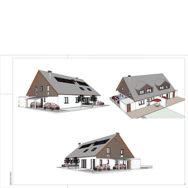 Hausansicht - Top Doppelhaus in Meerbusch in Planung, kfw40, WärmepumpeSolaranl.