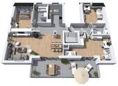 4 Zimmer-Penthouse mit ca. 131 m² - 