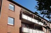Hausansicht Westen - 3 Zimmer Etagenwohnung in Westerland