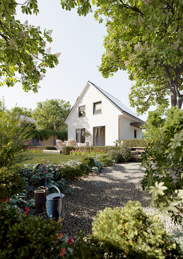 RW 90 - Gartenansicht - Einfamilienhaus mit 98,00 m² in Grammetal zum Kaufen