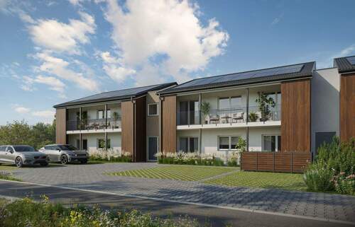 Hausansicht - 3-Zimmer-Neubauwohnung in Sontheim an der Brenz