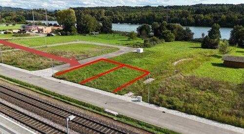 Luftbild - Grundstück zum Kaufen in Schwörstadt