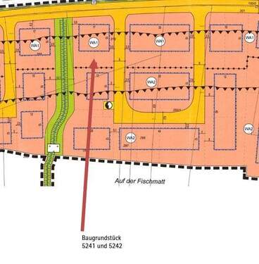 Ausschnitt Bebauungsplan - 