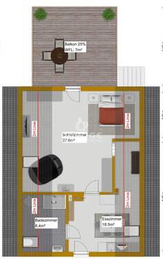 Obergeschoss - Einfamilienhaus mit 131,00 m² in Kelheim zum Kaufen