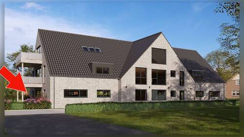 Außenansicht - Neubauwohnung mit Gartenanteil - ruhige Lage, klare Architektur