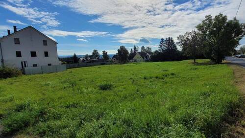 Blick von der Zufahrt - Grundstück zum Kaufen in Neundorf