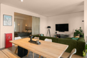 Blick vom Essbereich auf das Schlafzimmer - 
