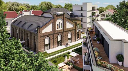 Ansicht Innenhof - 3 Zimmer Etagenwohnung zum Kaufen in Düsseldorf