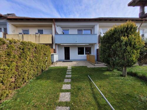 Ansicht Gartenseite.jpg - Familienglück am Ortsrand: Gepflegtes Reihenhaus mit kleinem Garten & niedrigem Energieverbrauch!