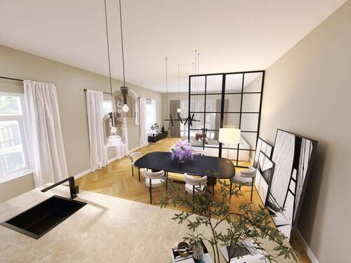 Beispiel Loft - Etagenwohnung mit 109,00 m&sup2; in Düsseldorf zum Kaufen