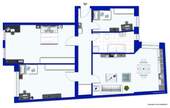 Grundrissvorschlag als 4-Zimmer Wohnung - 