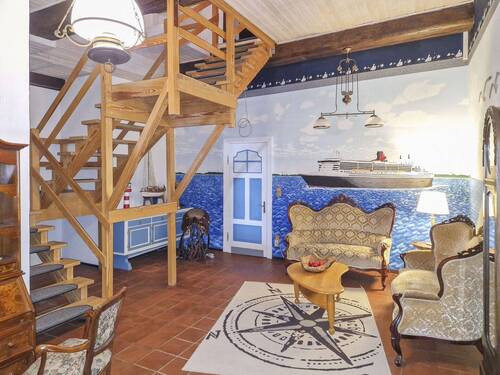 Treppenraum zu den Appartements - 