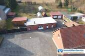 Blick aus der Luft - Doppelhaushälfte mit 133,00 m&sup2; in Kyritz zum Kaufen