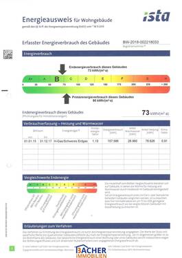 Energieausweis - 3 Zimmer Etagenwohnung zum Kaufen in Wurmlingen