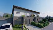 Außenansicht (Visualisierung) - Neubau-Doppelhaushälfte mit Garage - Wohnen in bester Lage von Rheinberg-Vierbaum!